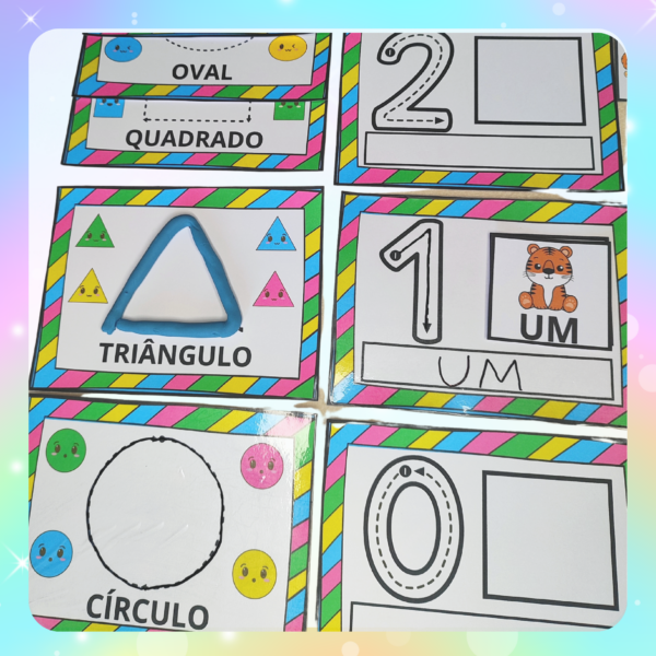 KIT 3 EM 1 - ALFABETO, NÚMEROS E FORMAS GEOMÉTRICAS - Imagem 8