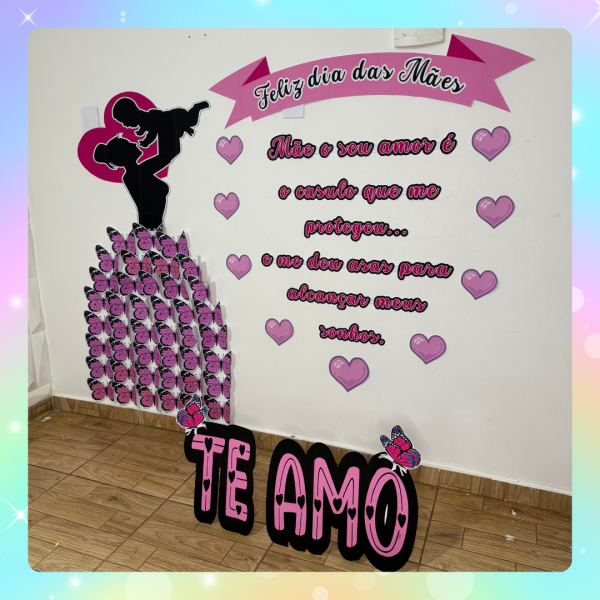 PAINEL DIA DAS MÃES - BORBOLETAS - Imagem 7