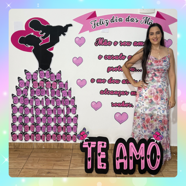 PAINEL DIA DAS MÃES - BORBOLETAS - Imagem 5