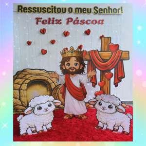 PAINEL PÁSCOA CRISTÃ 3D